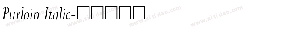 Purloin Italic字体转换